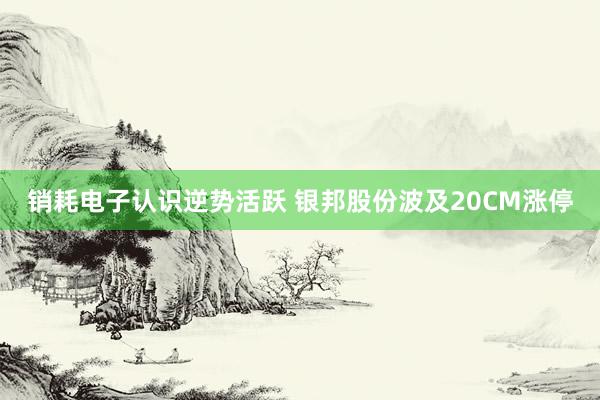 销耗电子认识逆势活跃 银邦股份波及20CM涨停