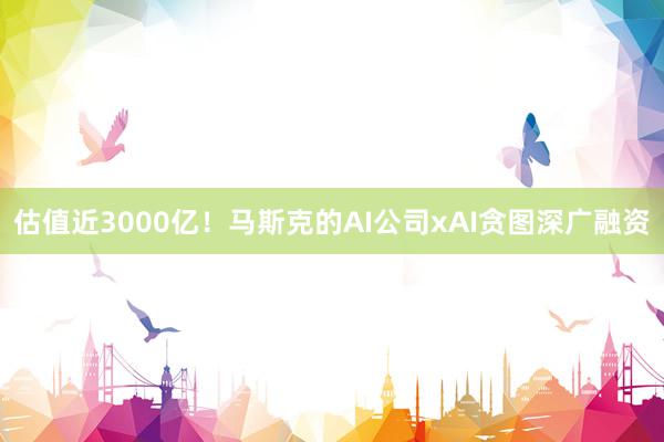 估值近3000亿！马斯克的AI公司xAI贪图深广融资