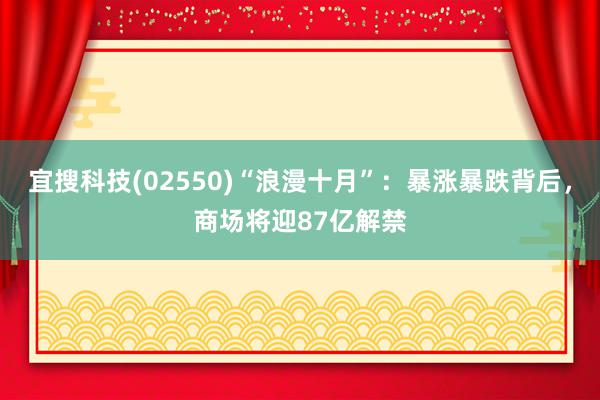 宜搜科技(02550)“浪漫十月”：暴涨暴跌背后，商场将迎87亿解禁