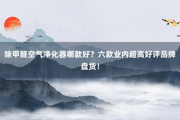 除甲醛空气净化器哪款好？六款业内超高好评品牌盘货！