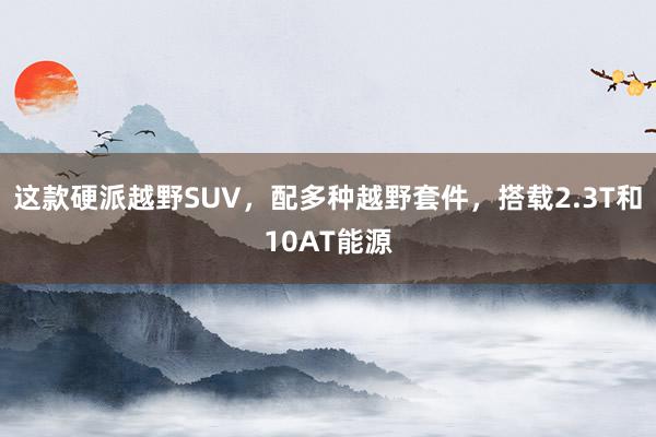 这款硬派越野SUV，配多种越野套件，搭载2.3T和10AT能源