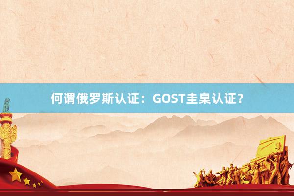 何谓俄罗斯认证：GOST圭臬认证？