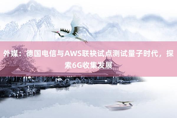 外媒：德国电信与AWS联袂试点测试量子时代，探索6G收集发展