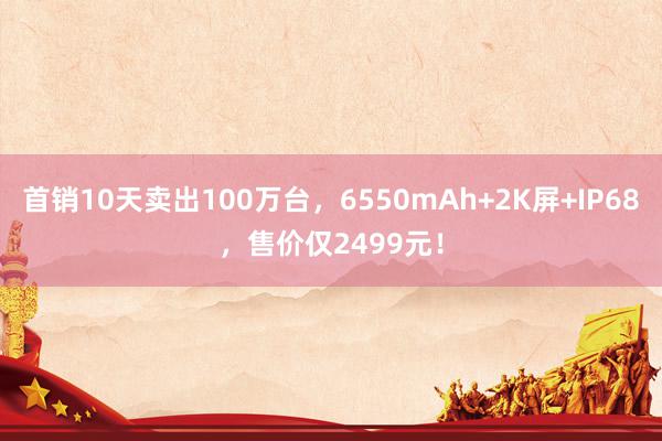 首销10天卖出100万台，6550mAh+2K屏+IP68，售价仅2499元！