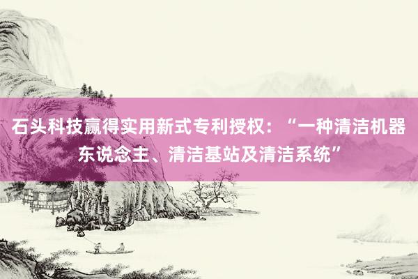 石头科技赢得实用新式专利授权：“一种清洁机器东说念主、清洁基站及清洁系统”