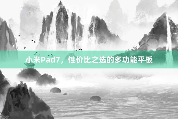 小米Pad7，性价比之选的多功能平板