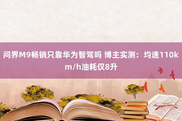 问界M9畅销只靠华为智驾吗 博主实测：均速110km/h油耗仅8升