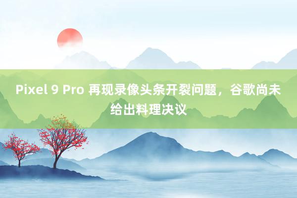 Pixel 9 Pro 再现录像头条开裂问题，谷歌尚未给出料理决议