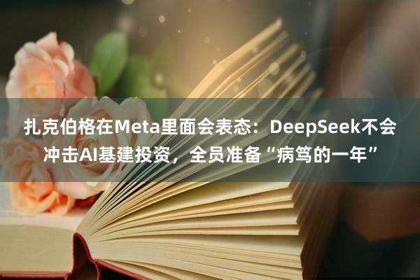 扎克伯格在Meta里面会表态：DeepSeek不会冲击AI基建投资，全员准备“病笃的一年”